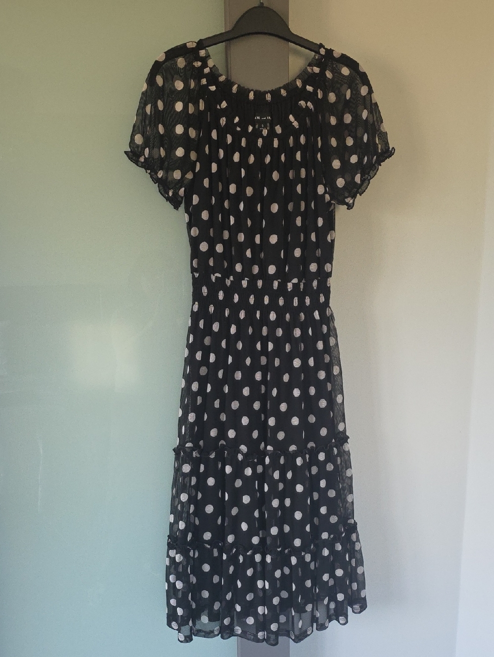 NWOT Kate And Lily Size 6 Fully Lined Sheer Polka Dot Dress